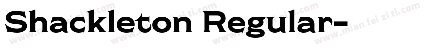 Shackleton Regular字体转换